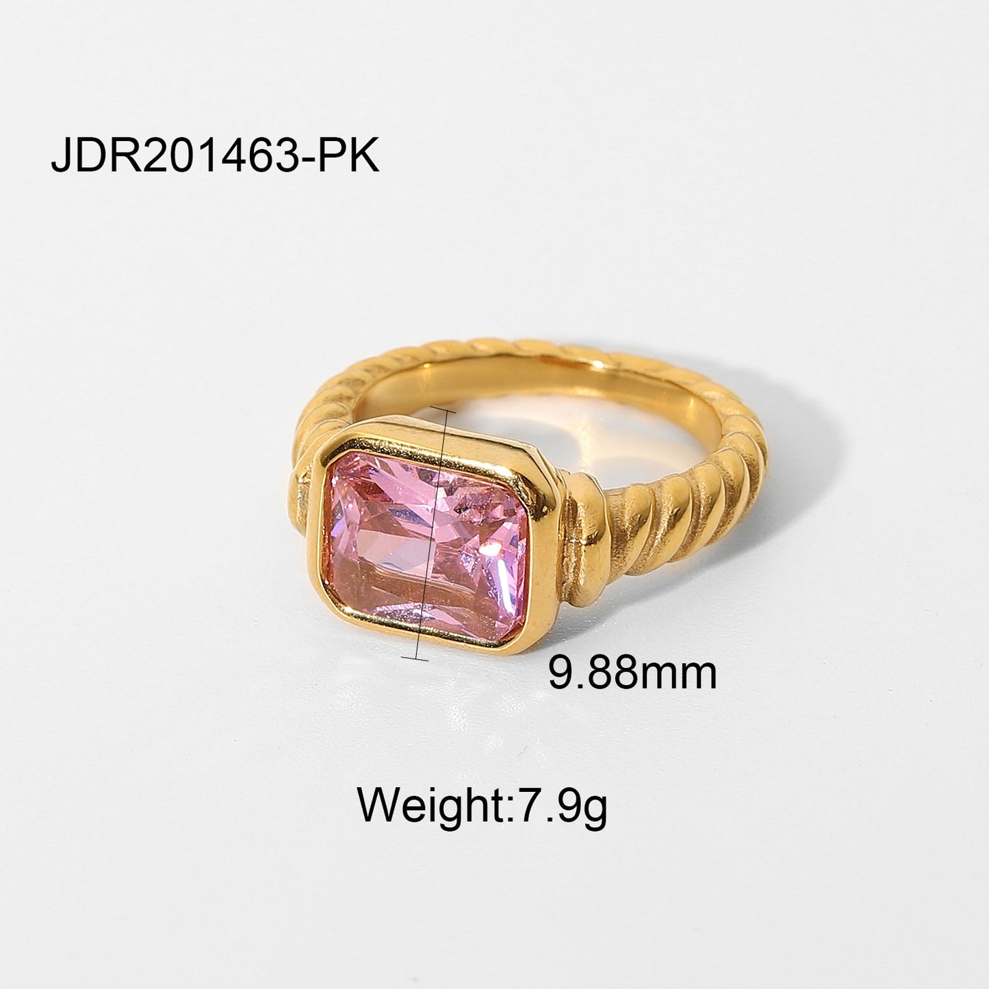 Zircon ring 18K gold plated motifs ring rings ring jewelry for women rings