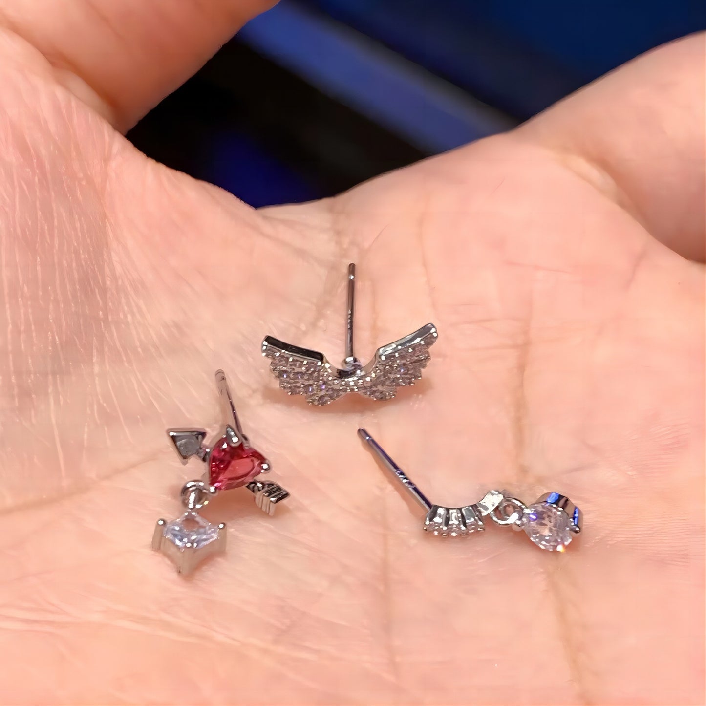 Stud Ear Bone Stud Burst Flash Diamond Micro Set Zircon Diamond Sleep Free Ear Stud Ear Bone Cochlear Stud