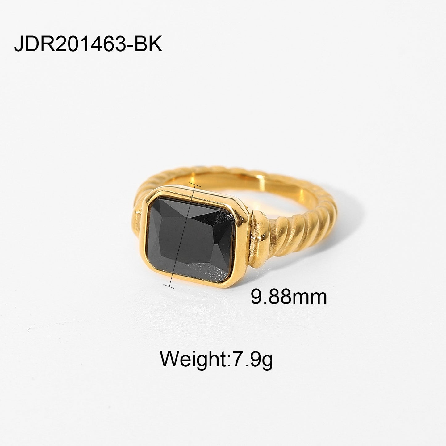 Zircon ring 18K gold plated motifs ring rings ring jewelry for women rings